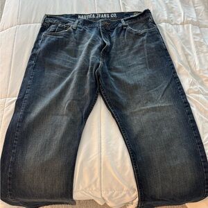 Nautica Men's Dark Blue Relaxed Jeans